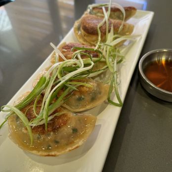 Tofu Plus - Pork and kimchi pan fried dumpling - Korean Near Me - Cupertino, California Tofu Plus - Pork and kimchi pan fried dumpling - Korean Near Me - Cupertino, California