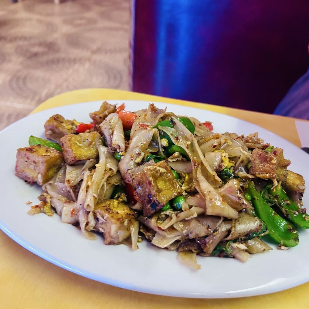 Thai Am - Fried tofu pad kee mao Thai hot - Thai Near Me - Clearwater, Florida
