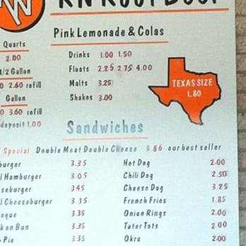 K-N Root Beer Drive-In - Menu 12/11 - Burgers Near Me - Amarillo, Texas K-N Root Beer Drive-In - Menu 12/11 - Burgers Near Me - Amarillo, Texas