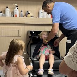 Salon 55 - Back to school not before visiting John and having a blow dry and a lollipop