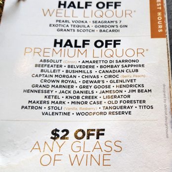 Grand Tavern Troy - half off half off menu - New American Near Me - Troy, Michigan