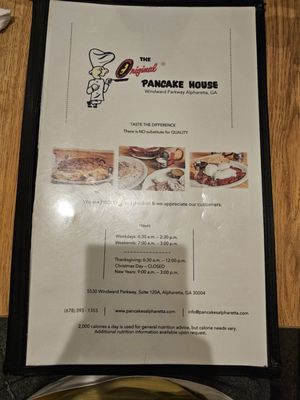 Menu photo 6 The Original Pancake House Alpharetta, GA Menu photo 6 The Original Pancake House Alpharetta, GA