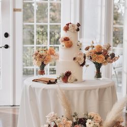 Sweets by Caroline - 3 tier fall themed wedding cake