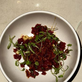 Carpenters Hall - Wagyu tartare - New American Near Me - Austin, Texas