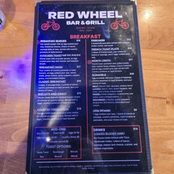 Weekend Breakfast menu 9 to 12