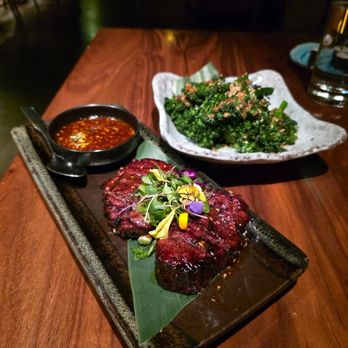 Roka Akor - Australian Wagyu Rib Eye (12oz)* and Broccolini - Sushi Bars Near Me - San Francisco, California Roka Akor - Australian Wagyu Rib Eye (12oz)* and Broccolini - Sushi Bars Near Me - San Francisco, California