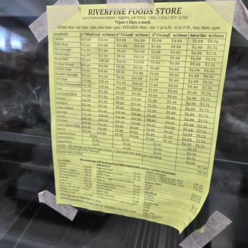 River Fine Foods Store - The menu. - Grocery Near Me - New Orleans, Louisiana River Fine Foods Store - The menu. - Grocery Near Me - New Orleans, Louisiana