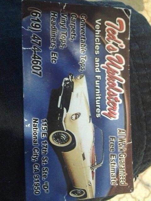 Ted's Upholstery - upholstery in National City, CA