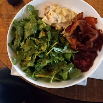 Stacks Espresso Bar - Troy - The Persius salad  diced turkey baked, Gruyiere, bacon, cranberry  cuney and arugula with a maple balsamic vinegarette.  Credit to Chef Ren. - Coffee & Tea Near Me - Troy, New York