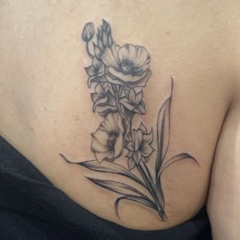 Skin Design Tattoo - Flower tattoo - Tattoo Near Me - Stanton, California Skin Design Tattoo - Flower tattoo - Tattoo Near Me - Stanton, California
