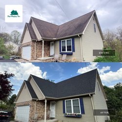 Frye Roofing - What a great architectural shingle transformation in Beckley, WV.