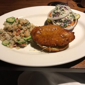 Doc B's Restaurant + Bar - Crispy Chicken Sandwich with Quinoa salad - New American Near Me - Chicago, Illinois Doc B's Restaurant + Bar - Crispy Chicken Sandwich with Quinoa salad - New American Near Me - Chicago, Illinois