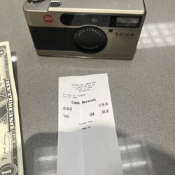 International Camera - Receipt and camera