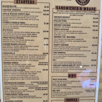 I Smell Bacon - The menu - Smokehouse Near Me - Hoffman Estates, Illinois