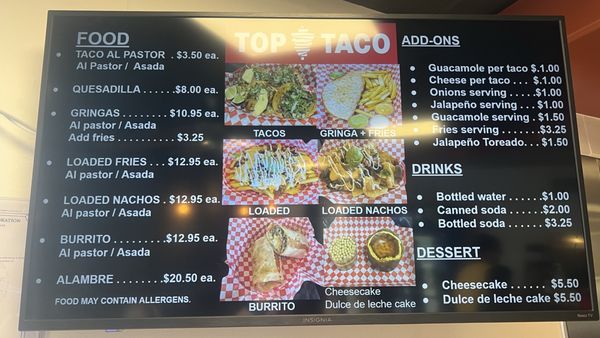 Menu photo 6 Top Taco Salt Lake City, UT Menu photo 6 Top Taco Salt Lake City, UT