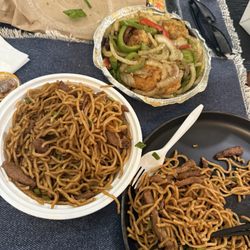 Wing Cheong Restaurant - Beef Lo mein and salt pepper shrimp $23!!!