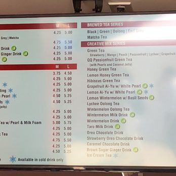 Gong Cha - Menu - Bubble Tea Near Me - Hoboken, New Jersey