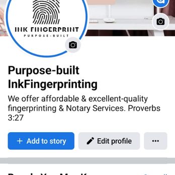 Purpose-Built Ink Fingerprinting - Facebook page - Fingerprinting Near Me Purpose-Built Ink Fingerprinting - Facebook page - Fingerprinting Near Me