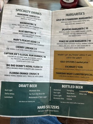 Menu photo 7 Riviera Bar and Grill Punta Gorda, FL