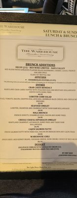 Menu photo 4 The Warehouse Alexandria, VA Menu photo 4 The Warehouse Alexandria, VA