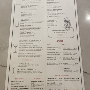 The Fitzroy - Drink menu - American Near Me - Charlottesville, Virginia