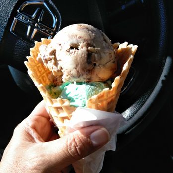 Baskin-Robbins - Yum!!! Two scoop with the promotion upgrade waffle cone - Ice Cream & Frozen Yogurt Near Me - Bothell, Washington