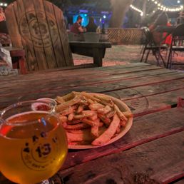 Half pound of fries and Belgian
