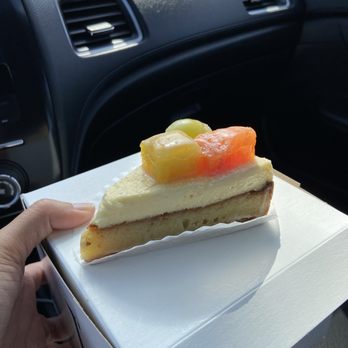 Sage French Cake - It might look like a thick crust. But it was perfectly balanced!! - Bakeries Near Me - San Diego, California Sage French Cake - It might look like a thick crust. But it was perfectly balanced!! - Bakeries Near Me - San Diego, California