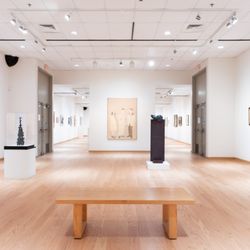 Housatonic Museum of Art - Alex Katz painting, Marisol sculpture, and Isamu Noguchi sculpture from the exhibition, Hidden Gems from the Housatonic Museum of Art.