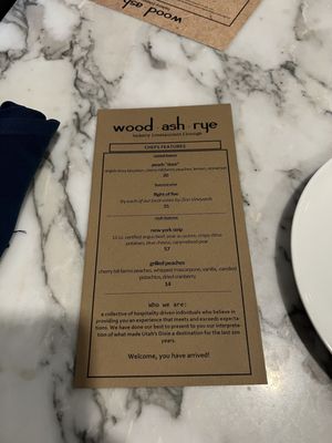 Menu photo 3 Wood Ash Rye St. George, UT Menu photo 3 Wood Ash Rye St. George, UT