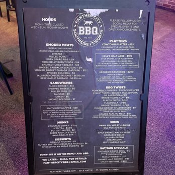 Panther City BBQ - Menu - Caterers Near Me - Fort Worth, Texas Panther City BBQ - Menu - Caterers Near Me - Fort Worth, Texas