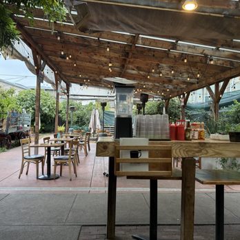 Sam's Log Cabin - Back patio seating - Breakfast & Brunch Near Me - Albany, California Sam's Log Cabin - Back patio seating - Breakfast & Brunch Near Me - Albany, California