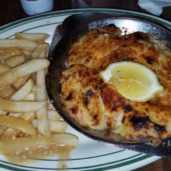 DP's Pub - Shrimp stuffed with crabmeat and mashed potatoes. Garlic fries on the side. Delicious. - Seafood Near Me - Garfield, New Jersey