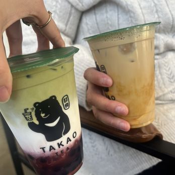 Takao Tea - Strawberry matcha and brown sugar pudding latte - Coffee & Tea Near Me - Olathe, Kansas