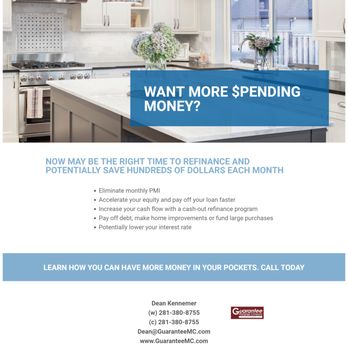 Guarantee Mortgage - Want more spending money? See how you can benefit from today's low mortgage rates. If you're interested in refinancing your current mortgage - Mortgage Lenders Near Me - Mont Belvieu, Texas Guarantee Mortgage - Want more spending money? See how you can benefit from today's low mortgage rates. If you're interested in refinancing your current mortgage - Mortgage Lenders Near Me - Mont Belvieu, Texas