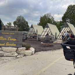 Outside tent area