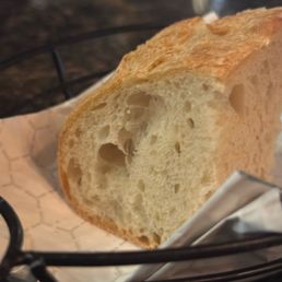 Baked on premises sourdough. They also have a traditional Italian bread. Baked on premises sourdough. They also have a traditional Italian bread.
