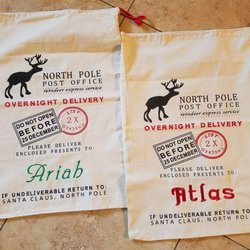 Postal Express - Oversized custom Santa sacks!