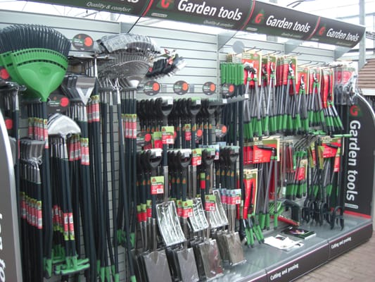 Photo of Sapcote Garden Centre - Leicester, United Kingdom. Huge range of Tools, Gardman, Wolf and Fiskars ranges.