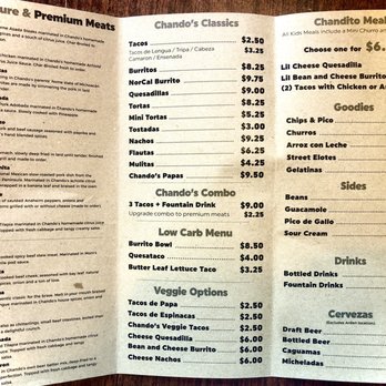 Chando's Tacos - Menu // June 2020 - Mexican Near Me - Roseville, California Chando's Tacos - Menu // June 2020 - Mexican Near Me - Roseville, California