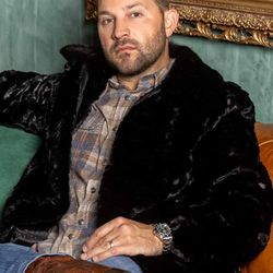 Men's Ranch Sectioned Mink Fur Bomber Jacket