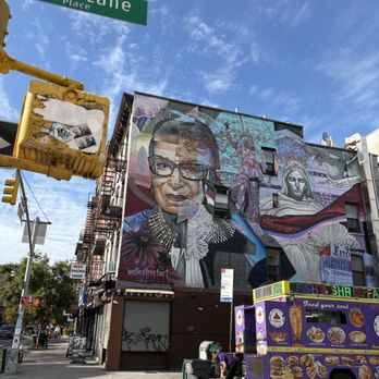 Best Damn Breakfast Burrito - RBG mural a block away on East 11th - Breakfast & Brunch Near Me - New York, New York Best Damn Breakfast Burrito - RBG mural a block away on East 11th - Breakfast & Brunch Near Me - New York, New York
