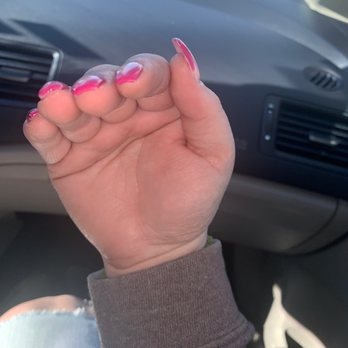 Simply Nails by Lisa - Ends of some nails are shaped to go downward - Nail Salons Near Me - Hayward, California Simply Nails by Lisa - Ends of some nails are shaped to go downward - Nail Salons Near Me - Hayward, California