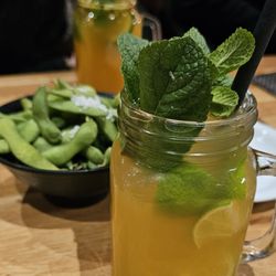 Rhabarber Mango Eistee
