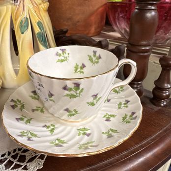 Rolling Hills Antique Mall - Thistle tea cup and saucer - Antiques Near Me - Harrisonburg, Virginia Rolling Hills Antique Mall - Thistle tea cup and saucer - Antiques Near Me - Harrisonburg, Virginia