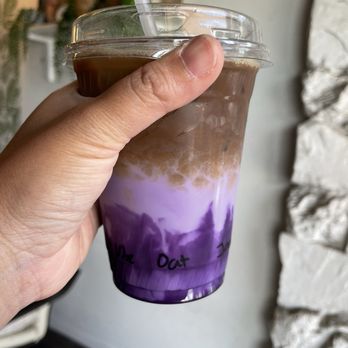 Cafe Aficionado - Dirty ube latte - Coffee & Tea Near Me - Los Angeles, California Cafe Aficionado - Dirty ube latte - Coffee & Tea Near Me - Los Angeles, California