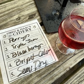 Obed & Isaacs the Cidery - Cider flight - Cideries Near Me - Springfield, Illinois Obed & Isaacs the Cidery - Cider flight - Cideries Near Me - Springfield, Illinois