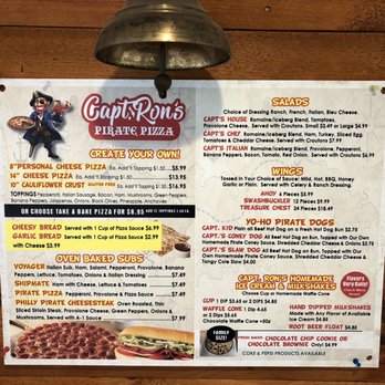 Captain Ron's Pirate Pizza - menu - Pizza Near Me - Logan, Ohio Captain Ron's Pirate Pizza - menu - Pizza Near Me - Logan, Ohio