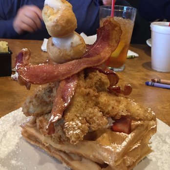 Maple Leaf Diner - The cream puffs on top really balance out the dish! - American Near Me - Dallas, Texas Maple Leaf Diner - The cream puffs on top really balance out the dish! - American Near Me - Dallas, Texas