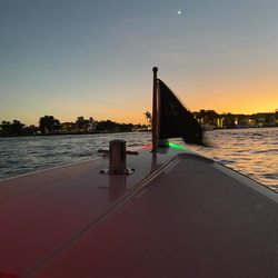 Riverfront Gondola Tours - Beautiful view and if you look to the top right, you will see the moon.